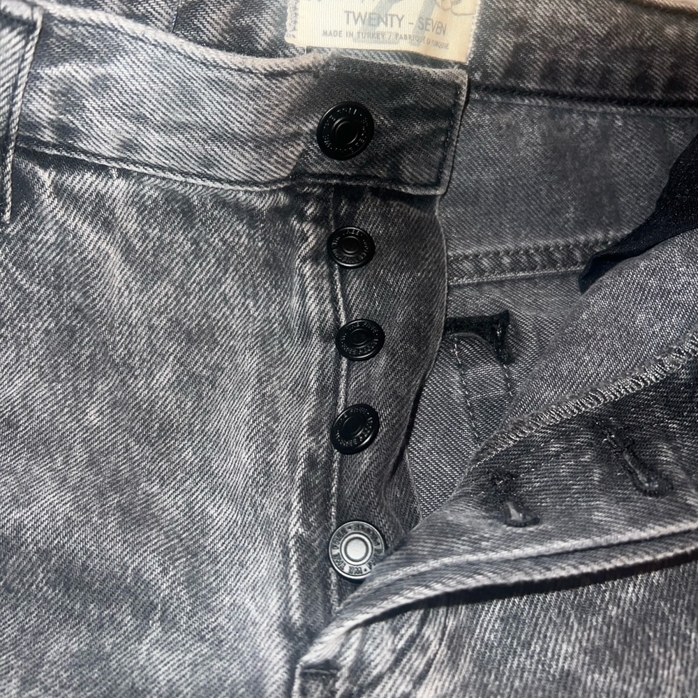Free People black stone wash jeans NWT